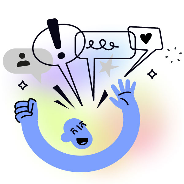 When All Hell Breaks Loose hero shows an abstract person with chat bubbles containing exclamations